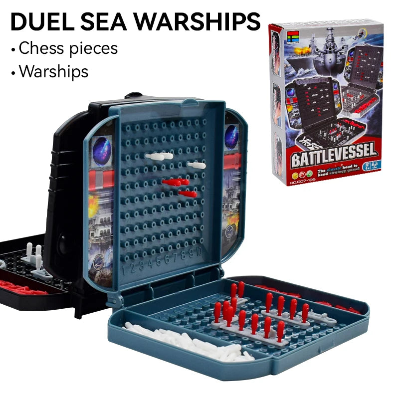 Children Interesting Warship Sea Ship Board Games Toys Two Player Battleship The Classic Naval Combat Strategy Table Game for Ki