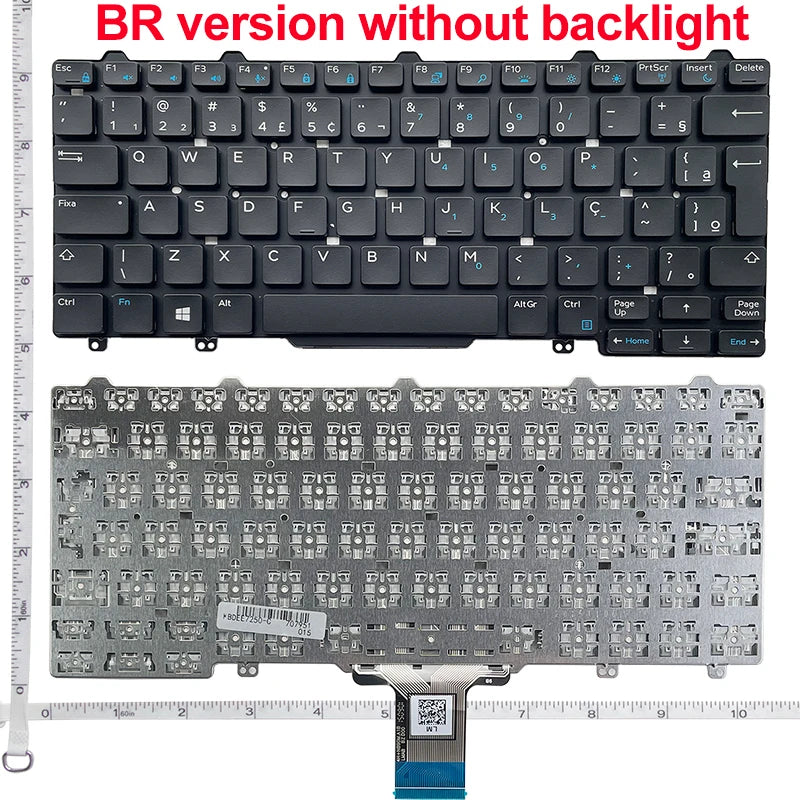 US Laptop Keyboard For DELL Latitude  7350 E7250 3150 3160 3165 12-5000 5280 5290 5250 Latitude 7280 7380 E5250 E7270 E5270