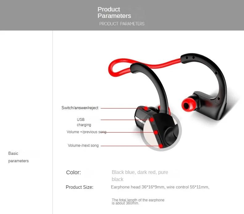 P10 MP3 player Bluetooth headset stereo hanging headset hands-free headset sports headset mp3 player bluetooth sony mp3 walkman