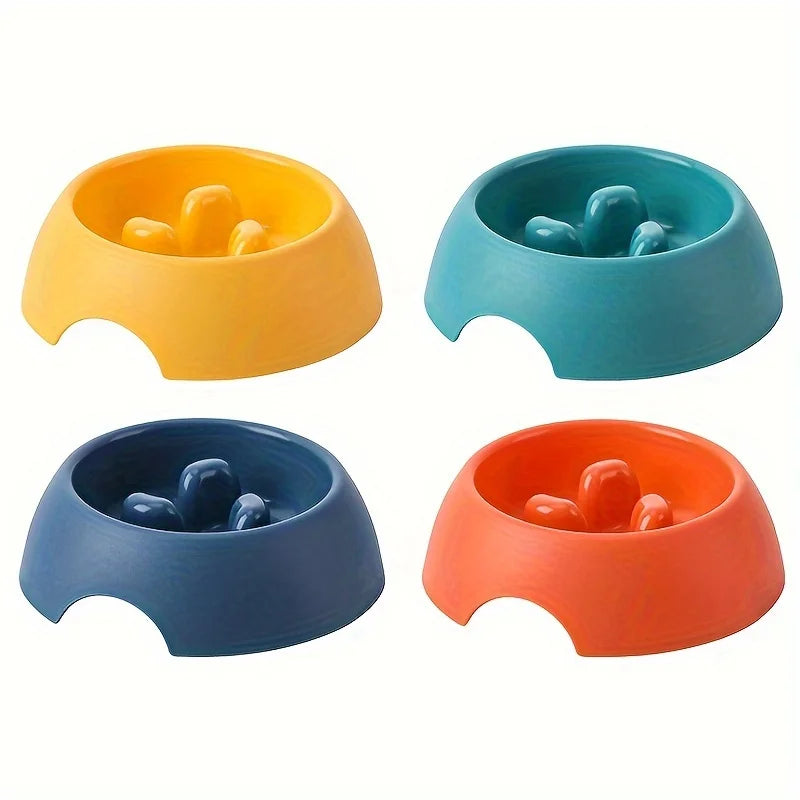 Healthy Pet Feeding Accessories Dog Cat Slow Feeder Travel Puppy Anti Choking Pet Bowl Universal PP Non Slip Slow Feeder Smooth