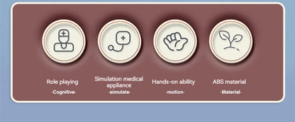 Children Montessori Toys Parent-child Interaction For Girl Boy Dentist Check Teeth Model Doctors Role Play Baby Kid Learning Toy