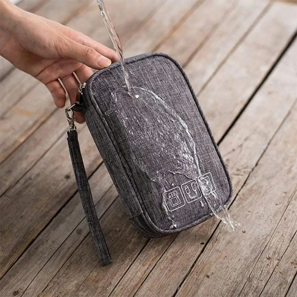Travel Cable Organizer Pouch Electronic Accessories Carry Case Portable Waterproof Storage Bag For Cord, Charger, Phone Earphone