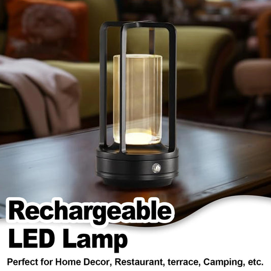 Led Touch Night Table Lamp Aluminium Light Rechargeable Cordless Home Lights Bedroom Desk Restaurant-creative Reading Decorative
