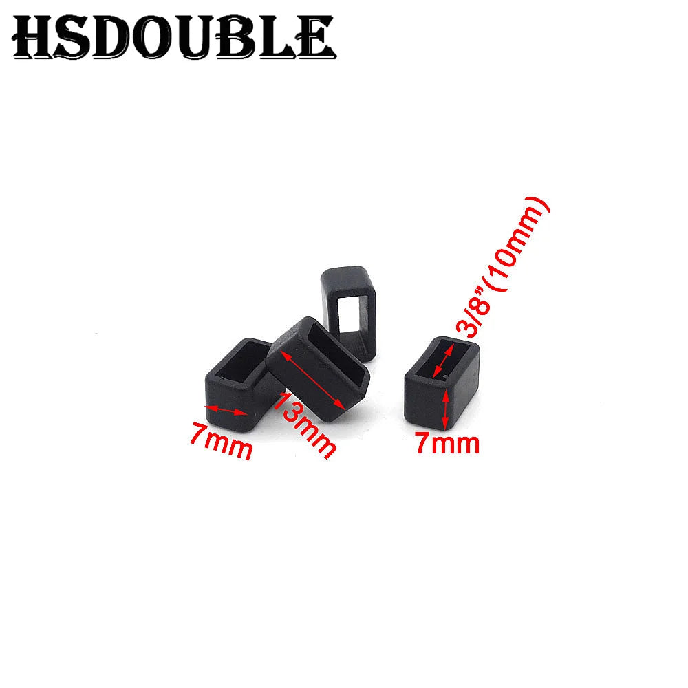 10 Pcs/Pack Plastic Belt Loop Keeper Square Loop Buckles Belt Harness Backpack Straps