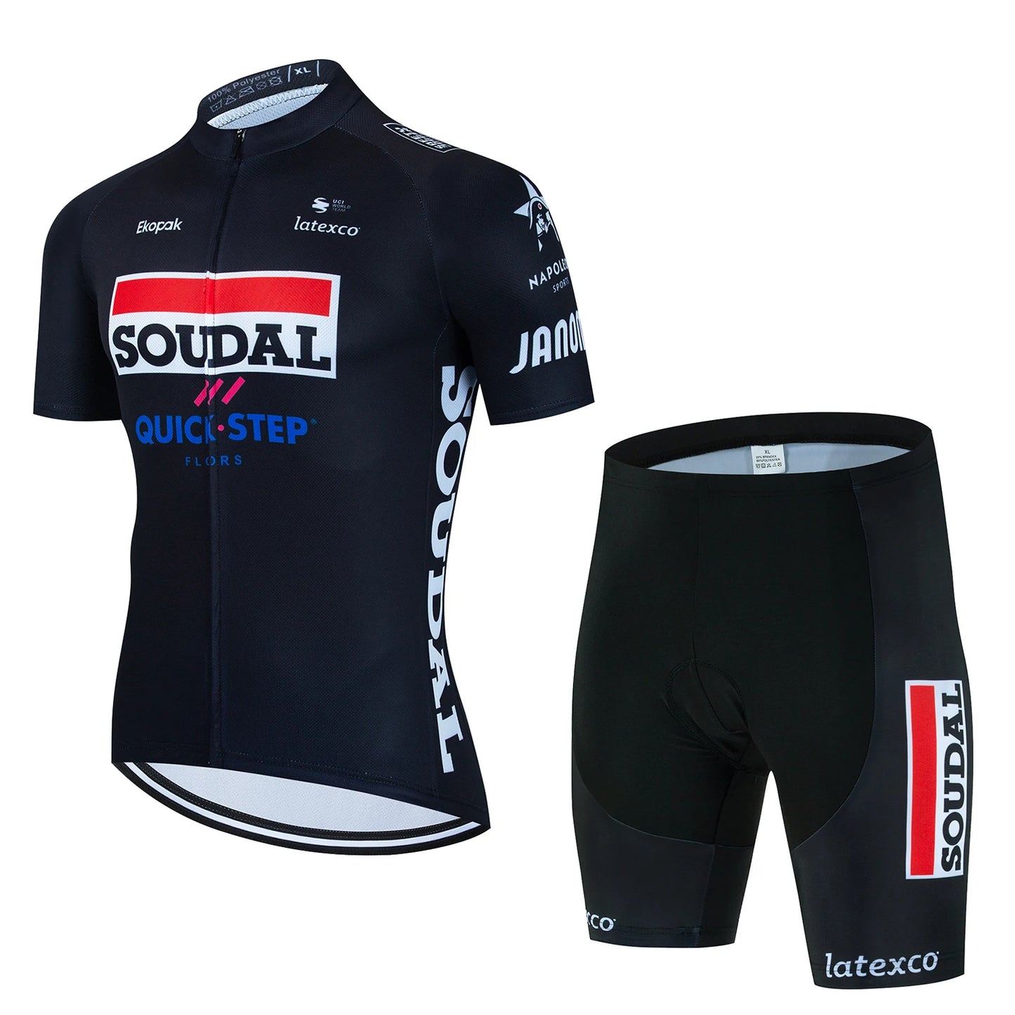 2025 Cycling Man SOUDAL Sportswear Shorts Men Mtb Men's Jacket Summer Bike Jersey Mens Clothes Clothing Blouse Uniform Road