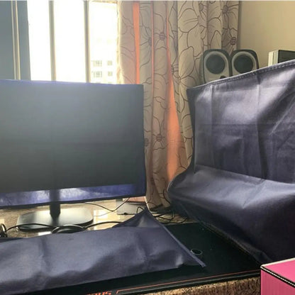 3PCS 19 To 34 Inches Desktop Computer Dust Cover Blue LCD Screen Cover Durable Computer Protective Cover for Computer