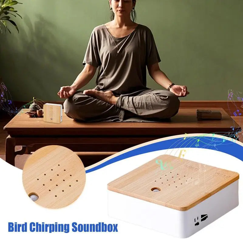Bird Singing Speaker Versatile Smart Noise Machine Motion Sensor Singing Bird Box Smart Animal Noise Machine For Bedroom