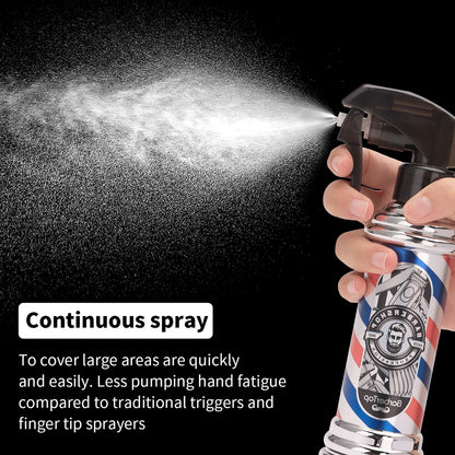Retro Hairdressing Spray Bottle Refillable Bottles Continuous Mist Watering Can Portable Salon Barber Water Sprayer