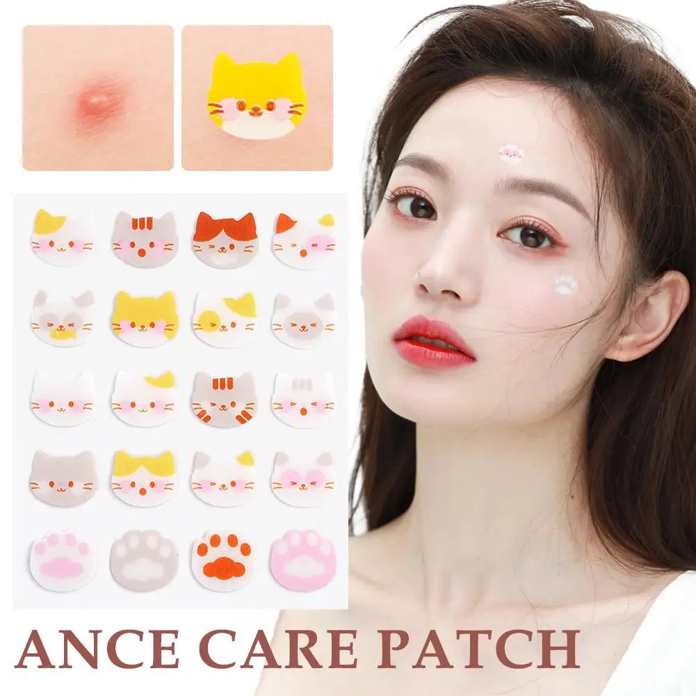 20 Counts Hydrocolloid Acne Pimple Patches Face Party Decoration Self-adhesive Sticker Face Sticker Tattoo Makeup W6O9