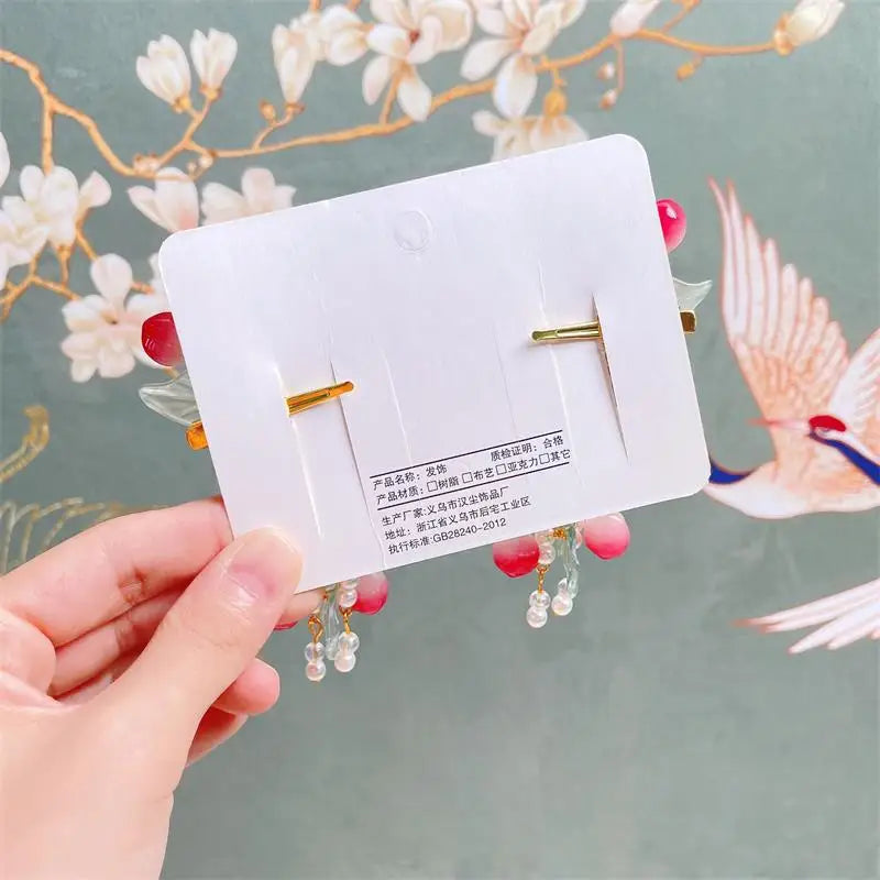 Children's Accessories Hanfu Headwear Chinese Style Hair Accessories Girls' Hair Clips Accessories Pair Clips