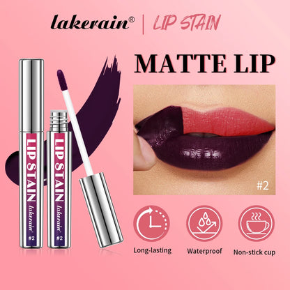 Soft Matte Peel Off Lip Stain Reveal Long Lasting Waterproof Cool Rose High Color Transfer Proof Non-stick Cup Natural Lip Stain
