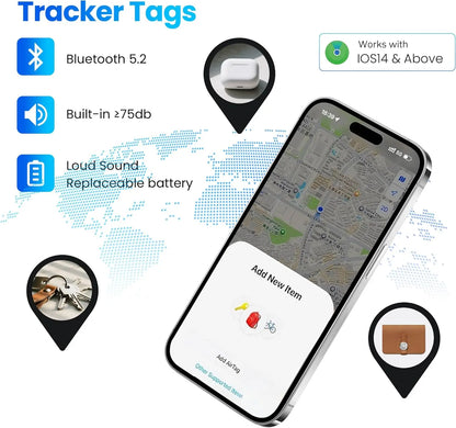Real-Time Tracking AirTag Smart Alert Bluetooth Tracker PetTracker Anti-Lost Device Compatible Kids Safety Smart Gadget