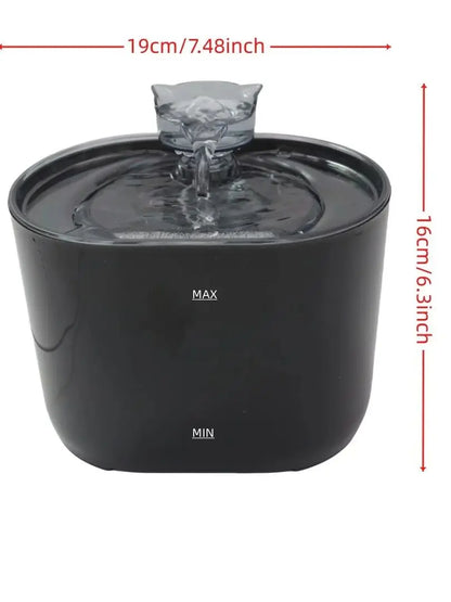 74.39 oz/2.2 liters, pet cat and dog fountain dispenser, smart pet fountain dispenser, large capacity silent automatic circulati