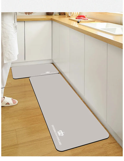 New Slip Absorbent Kitchen Mat Quick Drying Living Room Carpet High Quality Absorbent Anti Fall Rugs Anti Oil Stain Floor Mats