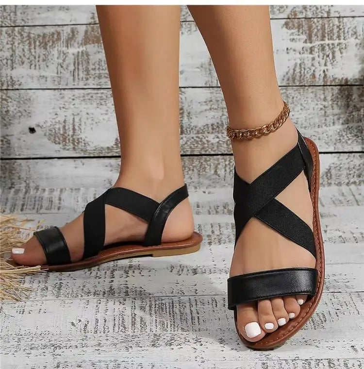 Women Sandals Shoes Summer Party Sandals For Women Soft Sandals Ladies Breathable Shoes Woman Retro Footwear Female Women Sandal