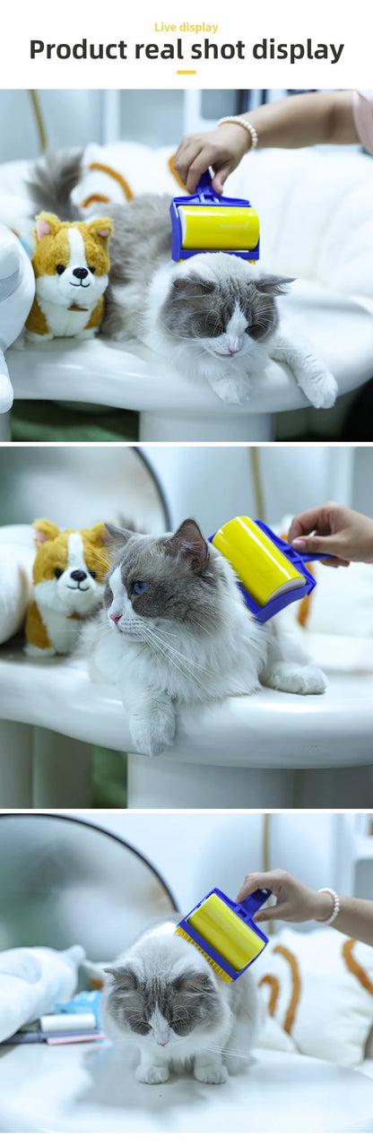 Reusable Lint Remover Washable Silicone Dust Wiper Cat Dog Comb Tool Pet Hair Remover Cleaning Brush Tools Sticky Roller Brush