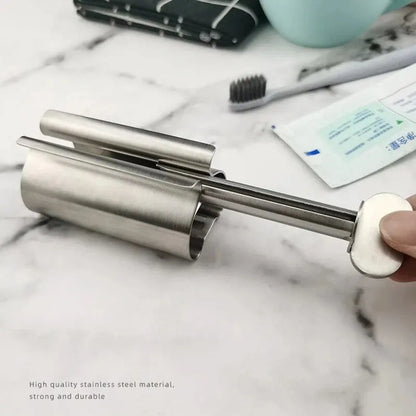 1pc Stainless Steel Wringer Roller Rotate Dispenser for Ointments Cosmetics Bathroom Accessories Toothpaste Squeezer Tube Roller