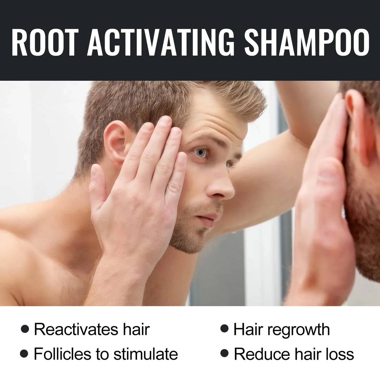 Spartan Root Activator Shampoo,Root Activator Shampoo, Hair Loss Shampoo, Hair Thickening ShampooUnisex Root Activator Shampoo,