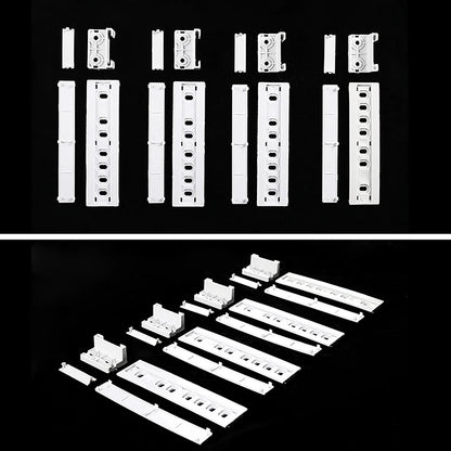 1 Set Embedded Refrigerator Slide Rail For Fridge Door Slide Rail Mounting Kit Refrigerator Door Sliding Guide Moving Slide