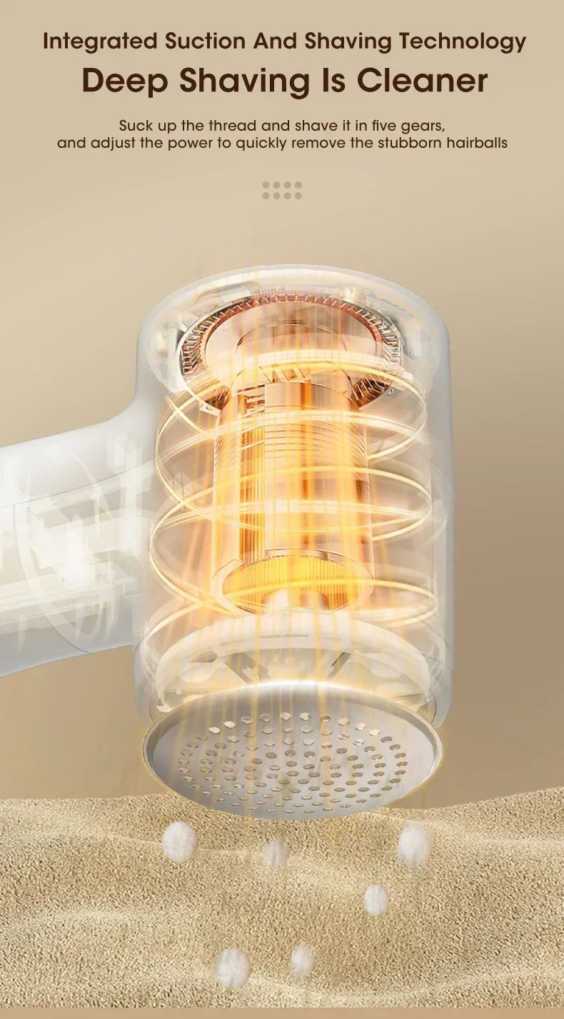 Lint Remover for Clothing Rechargeable Hair Ball Trimmer Fuzz Pellets Clothes Sweater Fabric Shaver Electric Fluff Lint Removers