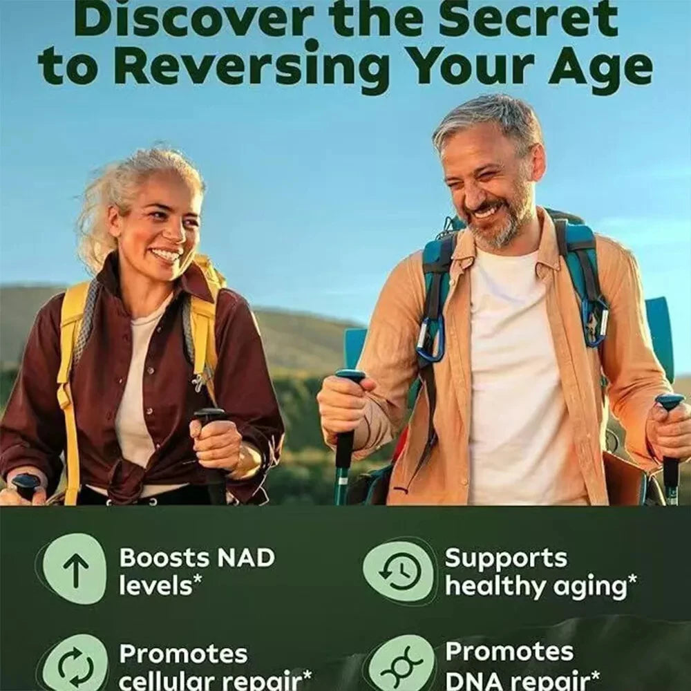 NAD+ Supplements for Anti-Aging Energy Focus and Nicotinamide Riboside Resveratrol