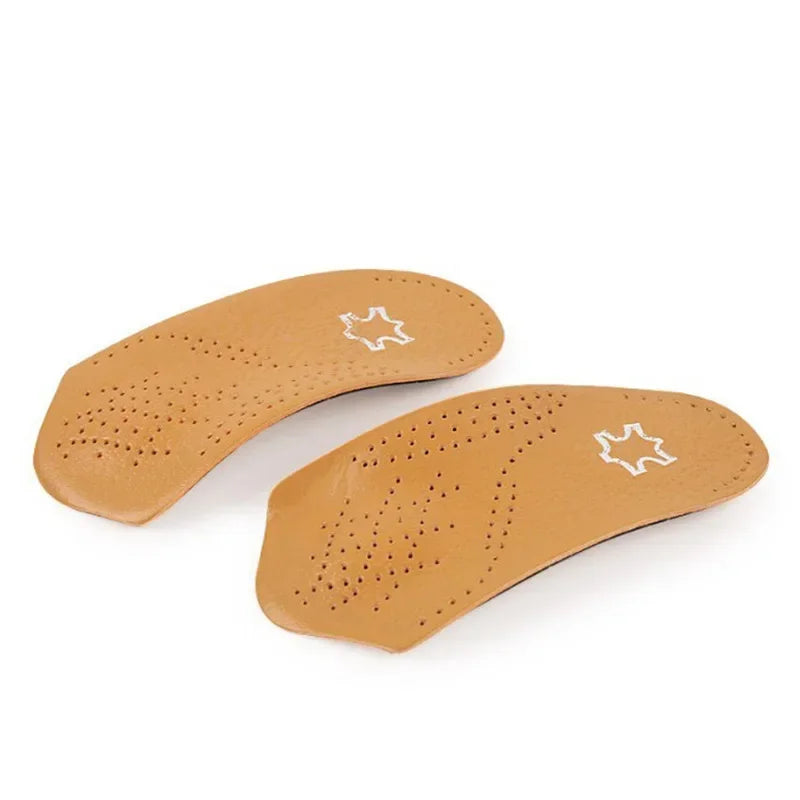 Orthopedic Half Insole Arch Support Shoes Insoles for Feet Plantar Fasciitis Shoe Pads Quality Cowhide Comfort Inserts Cushion