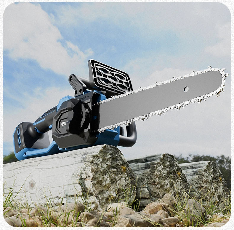 Electric Goddess 12inch Brushless Electric Chainsaw Cordless Portable Electric Saw Woodworking Tool For Makita 18V Battery Pin