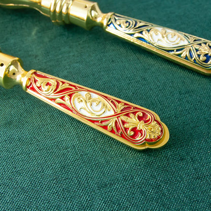 HT Religion Handhold Candle Holder Church Decor Single Candlestick Orthodox Church Supplies Religious Rituals Accessory