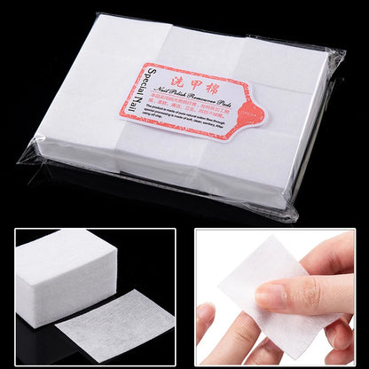 450pcs Lint-Free Nail Polish Remover Wipes Cotton Wipes Manicure Cleaner UV Gel Nail Polish Removal Pads Papers Cleansing Tools