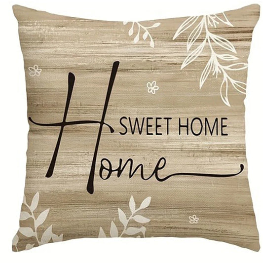 Funda de almohada decorativa para el hogar, diseño de patrón de pájaro, flor y planta, suave y cómoda, funda de cojín para