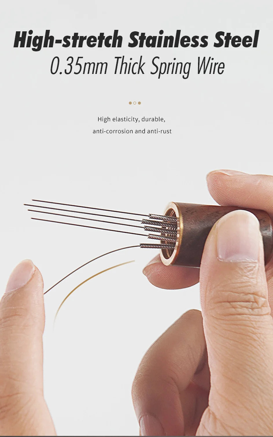 Espresso Coffee Stirrer Coffee Stirring Tool Coffee Powder Stirrer Needle Distributor Wood Handle Barista Hand Distribution Tool