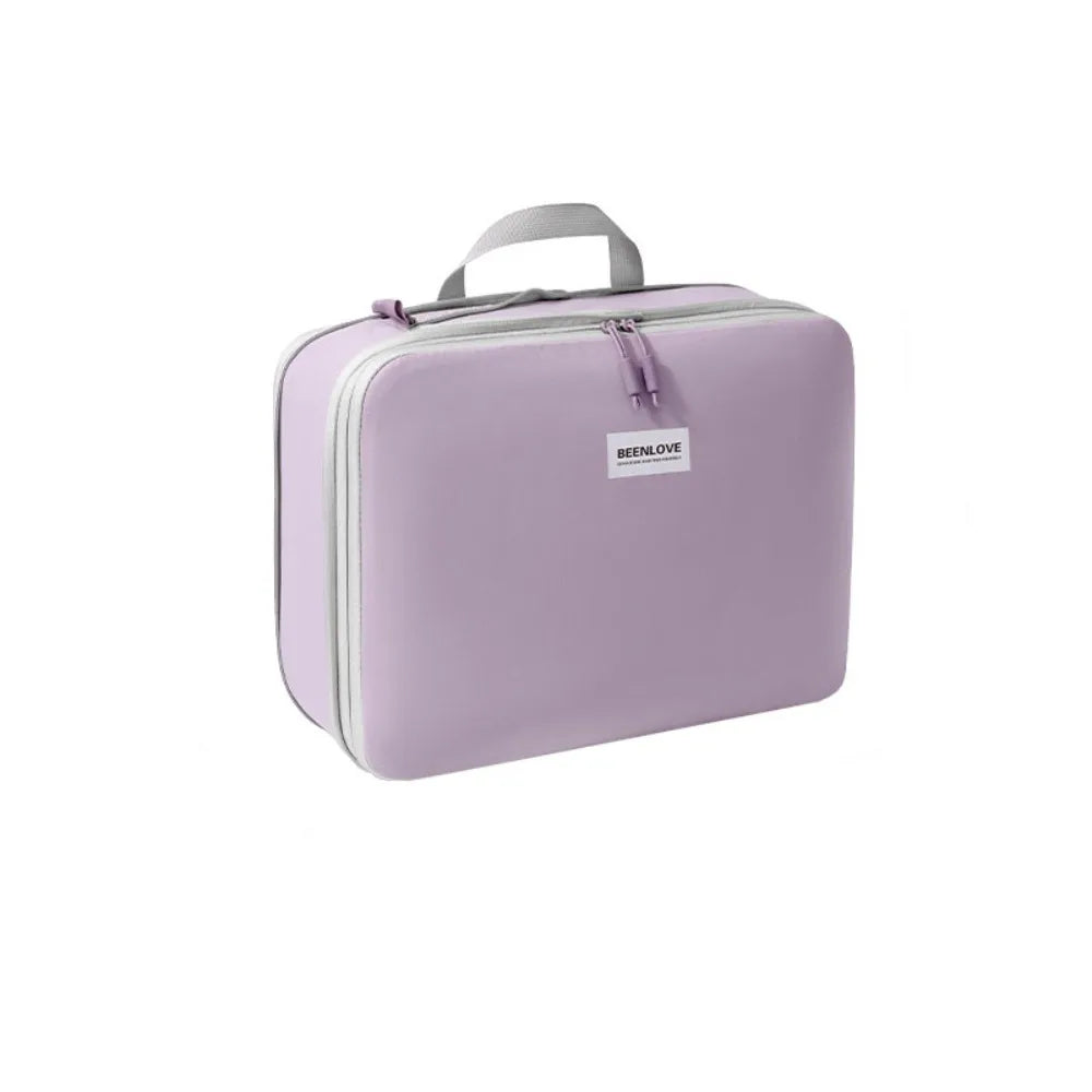 Large Capacity Compression Packing Cube with Carry Handle Waterproof Clothes Storage Bag Dustproof Handheld