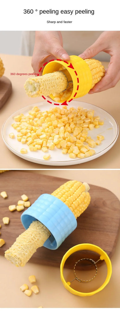 1PC Rotary Corn Peeler Planed Corn Kernel Separator Household 304 Stainless Steel Corn Thresher Kitchen Gadget Free Shipping
