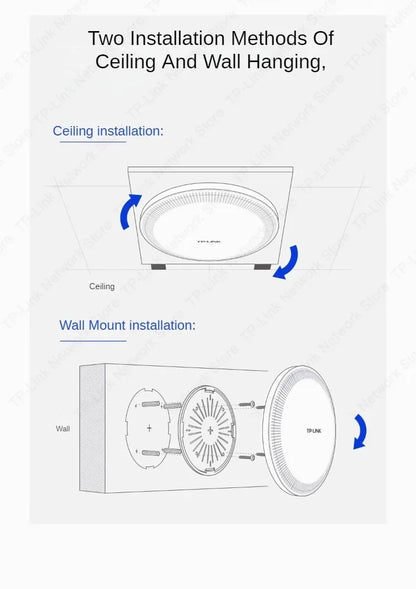 TP-Link Wi-Fi7 BE5100 Ceiling Access Point Range Wireless AP 5G Router Signal Booster POE  Wifi Booste Extender Long Range