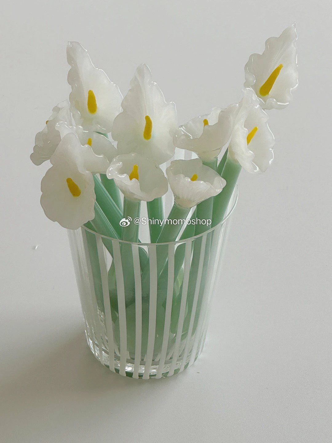 Calla Lily Animals Cartoon Bear Glass Spoon Dessert Spoon Coffee Glass Stir Spoon  Long Handle Spoon Yogurt Spoon