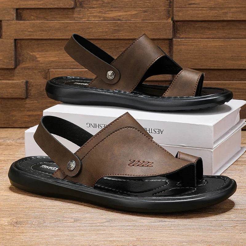 Flip Flops Mens Slippers Summer Casual Shoes Beach Sandals Outdoor Slides Walking Comfort Leather Designer Fashion Luxury