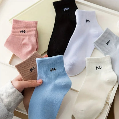 5 pairs of short sports socks for one sale, comfortable and breathable short socks sock