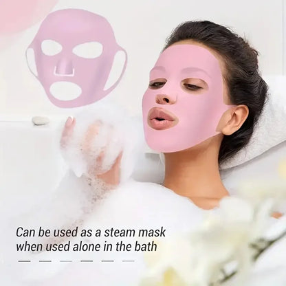 Silicone Mask For Nourishing Skin - Silicone Mask Cover Reusable, 3D Anti-Evaporation Face Sheet Mask Protective Case