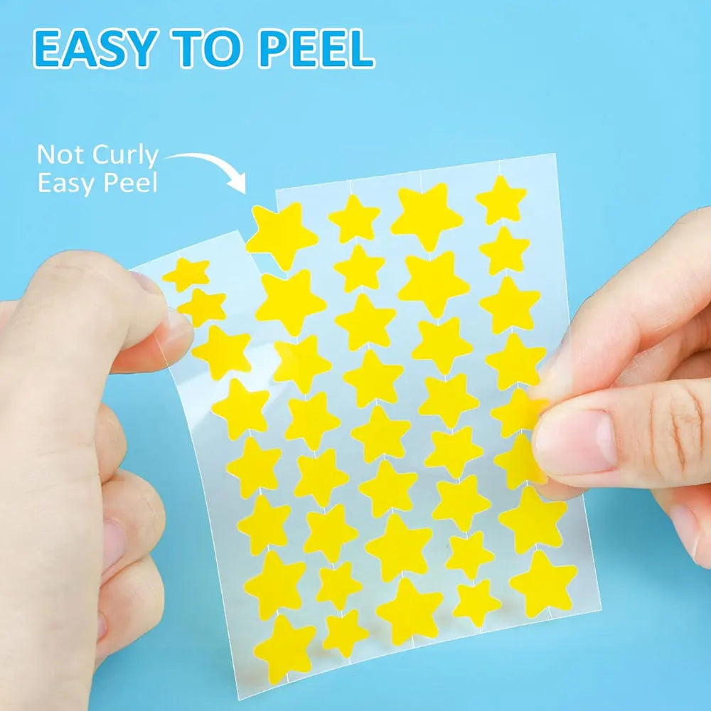 40pcs Colorful PE Pimple Patches Cute Star Shaped Cover Sticker Invisible Pimple Cover Removal Pimple Patch Skin Care