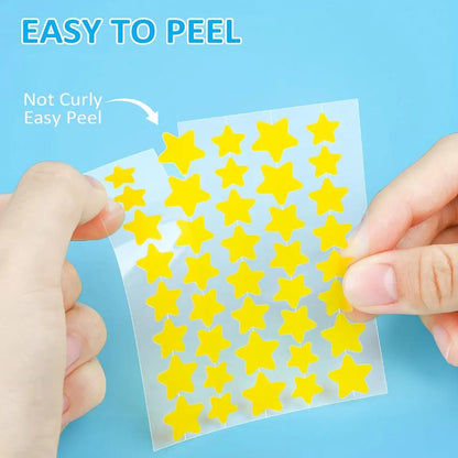 40pcs Colorful PE Pimple Patches Cute Star Shaped Cover Sticker Invisible Pimple Cover Removal Pimple Patch Skin Care
