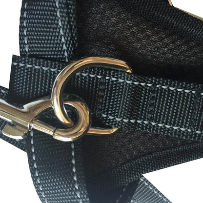 Dog Car Safety Chest Seat Belt Pet Harness Adjustable Vehicle Breathable Safe Dogs Belt Harness Walking Harness With Belt Leash