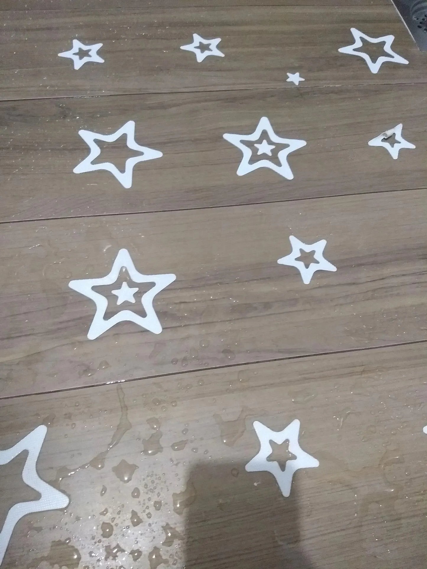 10 PCS Anti Slip Shower Tread Sticker Safety Bathtub Strips Premium Adhesive Star Snowflak Decals for Bath Tub Shower Stairs