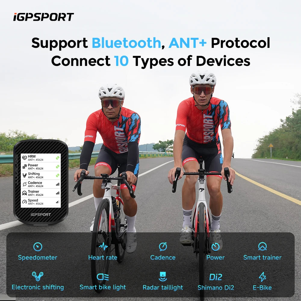 iGPSPORT BSC300T Touch-screen Bike Computer Global Map Cycling Computer Wireless Bike GPS Computer Support E-bike
