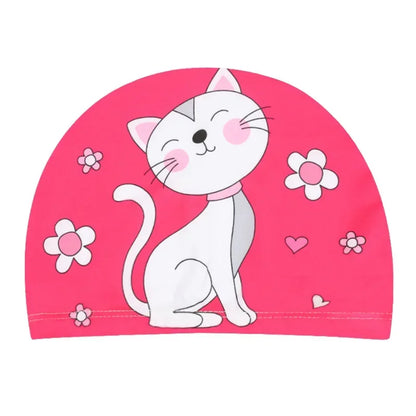 10pcs Children's Swimming Caps Elastic Fabrics Swimming Pools Water Sports Boys' and Girls' Swimming Caps Boys' Swimming Caps