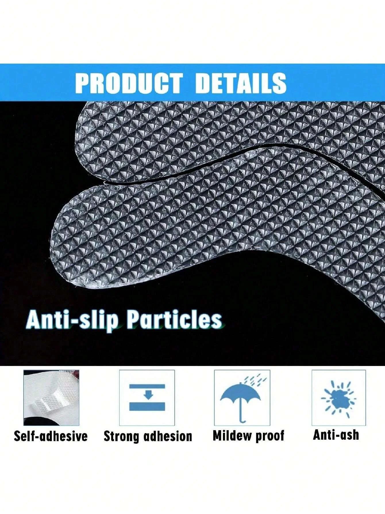 24pcs/Package Transparent Anti-Slip Stickers For Bathroom Floor And Shower - Bathtub Floor Safety Anti-Slip Strips