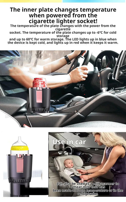 Car Hot Cold Cup Smart Quick Cooling Cup Warm Milk Cup Car Heater Car Hot Cold Cup Heater
