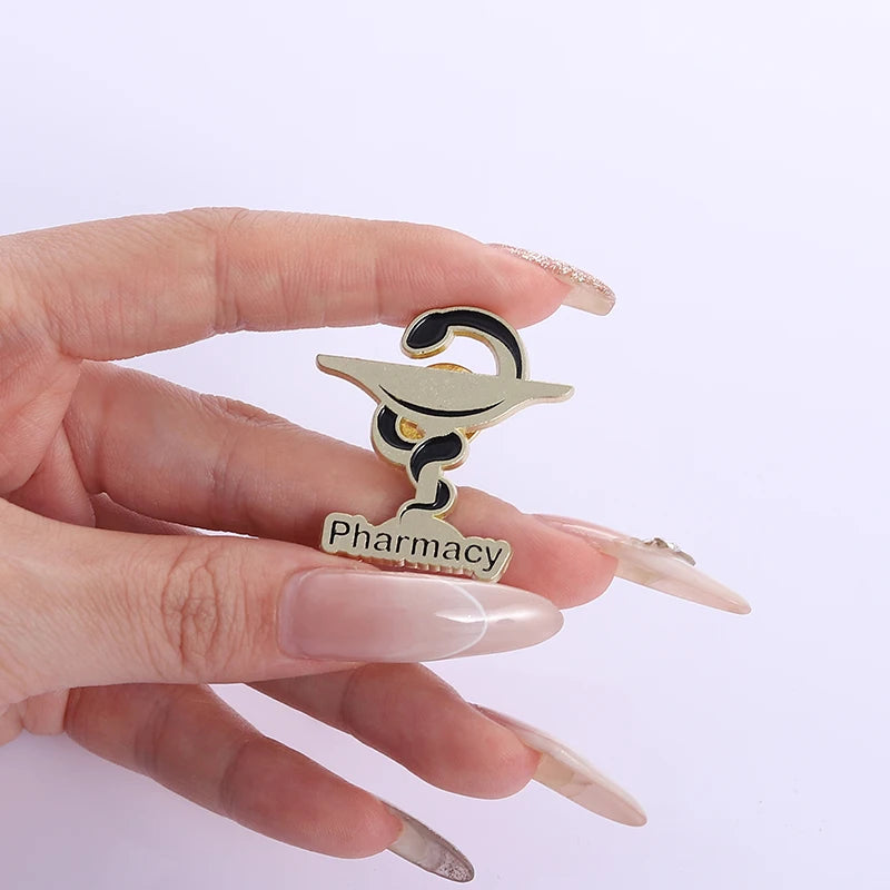 Odontologia Pharmacy Fisioterapia Enamel Pins Custom Creative Logo Brooches Lapel Badges Clothes Punk Jewelry Gift for Friends