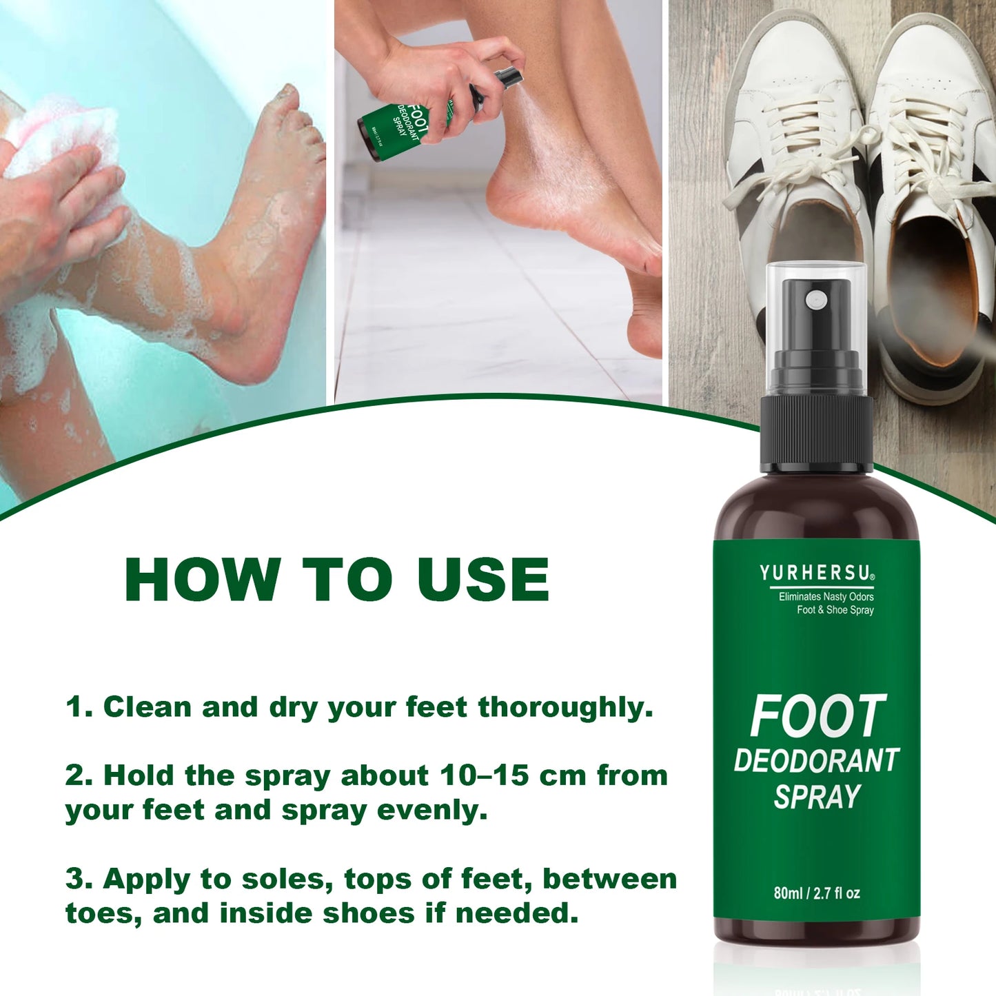 Relieve fatigue, eliminate odor, and nourish the body - Foot-specific spray