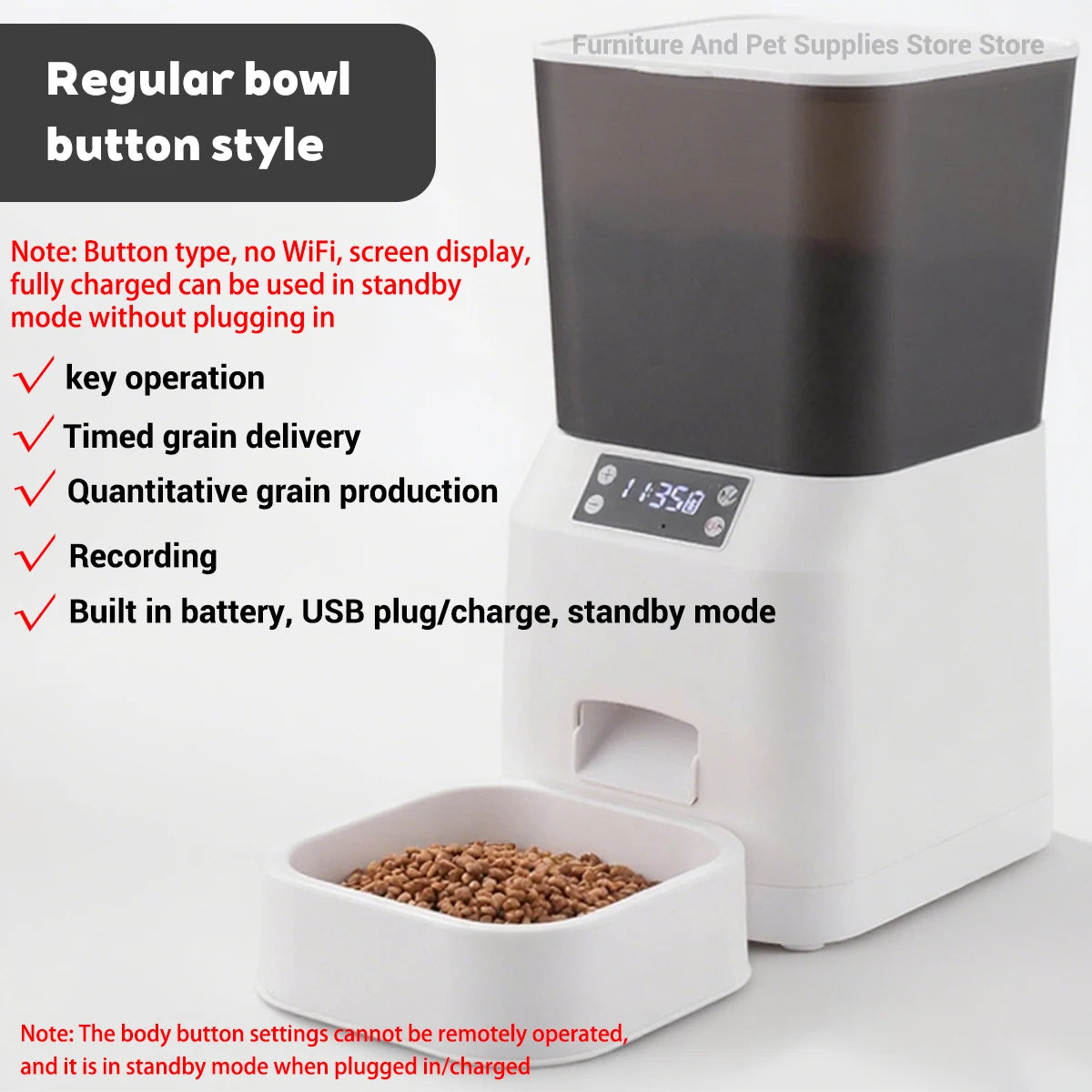 4.5L Smart pet feeder automatic cat feeder dog slow feeder timed and quantified automatic cat food dispenser cat and dog bowl