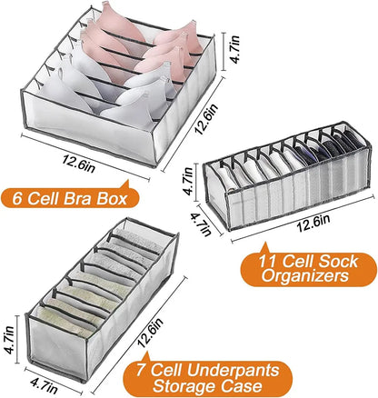 Closet Organizer Underwear Organizer For Wardrobe Clothes Organizers Cabinets Drawer Organizers Bra Socks Storage Organizer Box